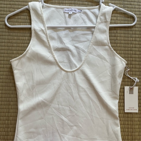 Good American Tops - Good American Cream Tank Top